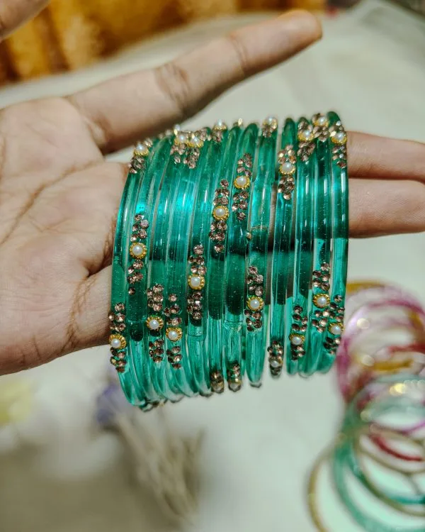 NYRISA Kashmiri Nakful Aqua Green hover