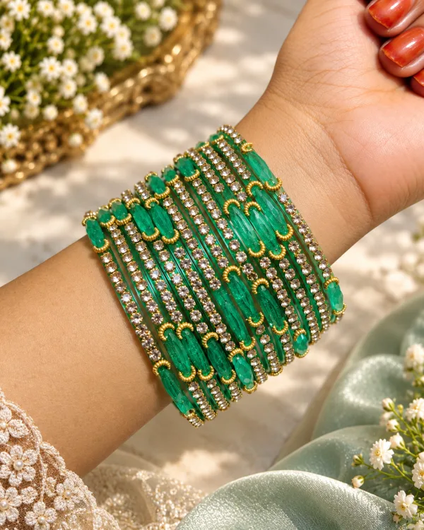 Kashmiri Dadi-Ma Emerald Green