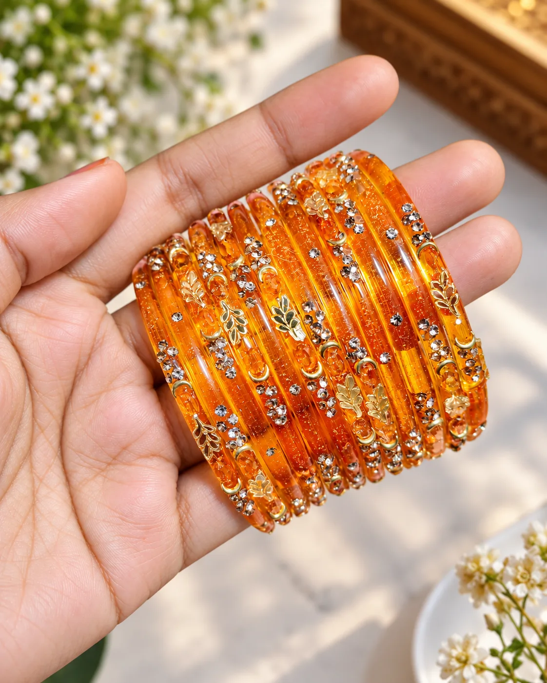 Kashmiri Pata Bahar Saffron Orange