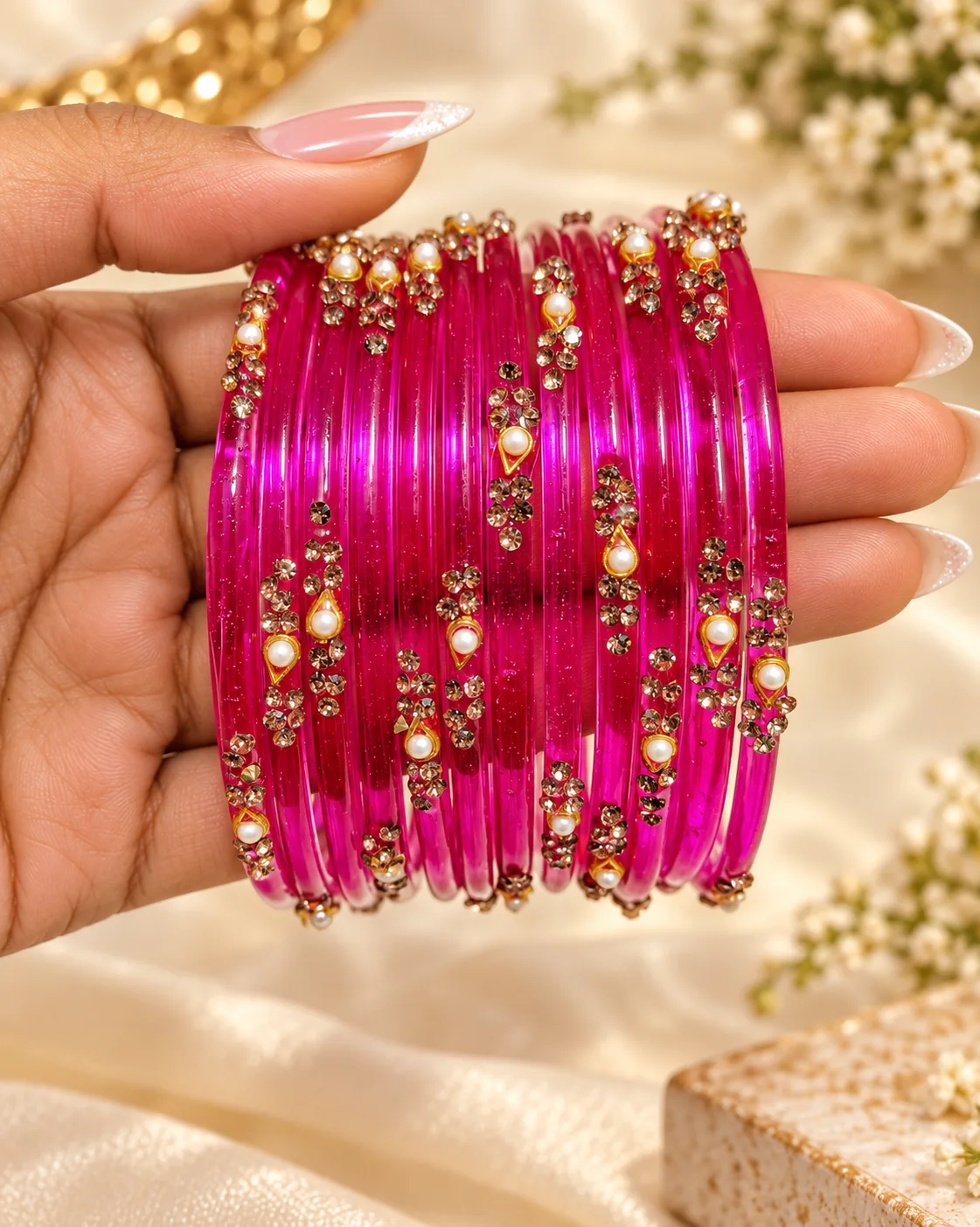 NYRISA Kashmiri Nakful Pink