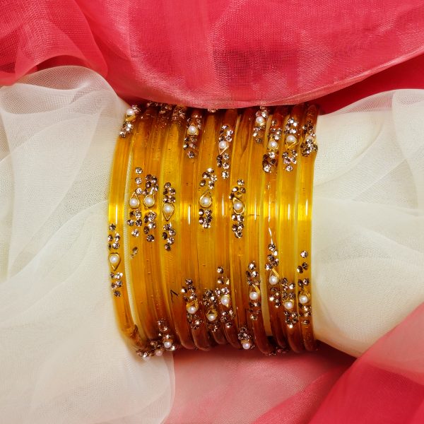 NYRISA Kashmiri Nakful Golden Yellow
