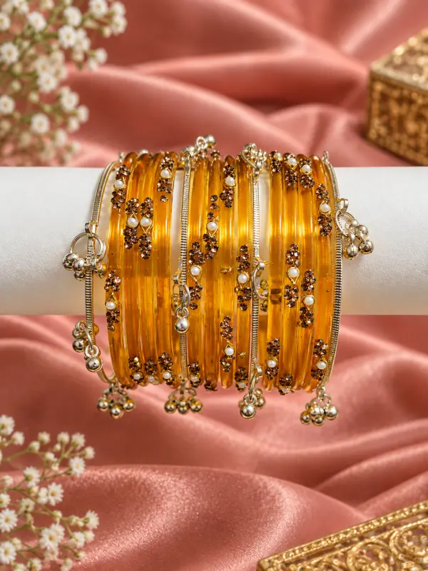 Kashimiri Nakful Golden Yellow